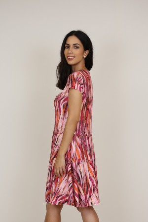 Vestido Midi Estampado | Vestido Punto| M47 Modas Benidorm