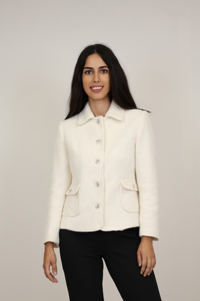 Straight-Cut Crepe Blazer| M47 Modas Benidorm