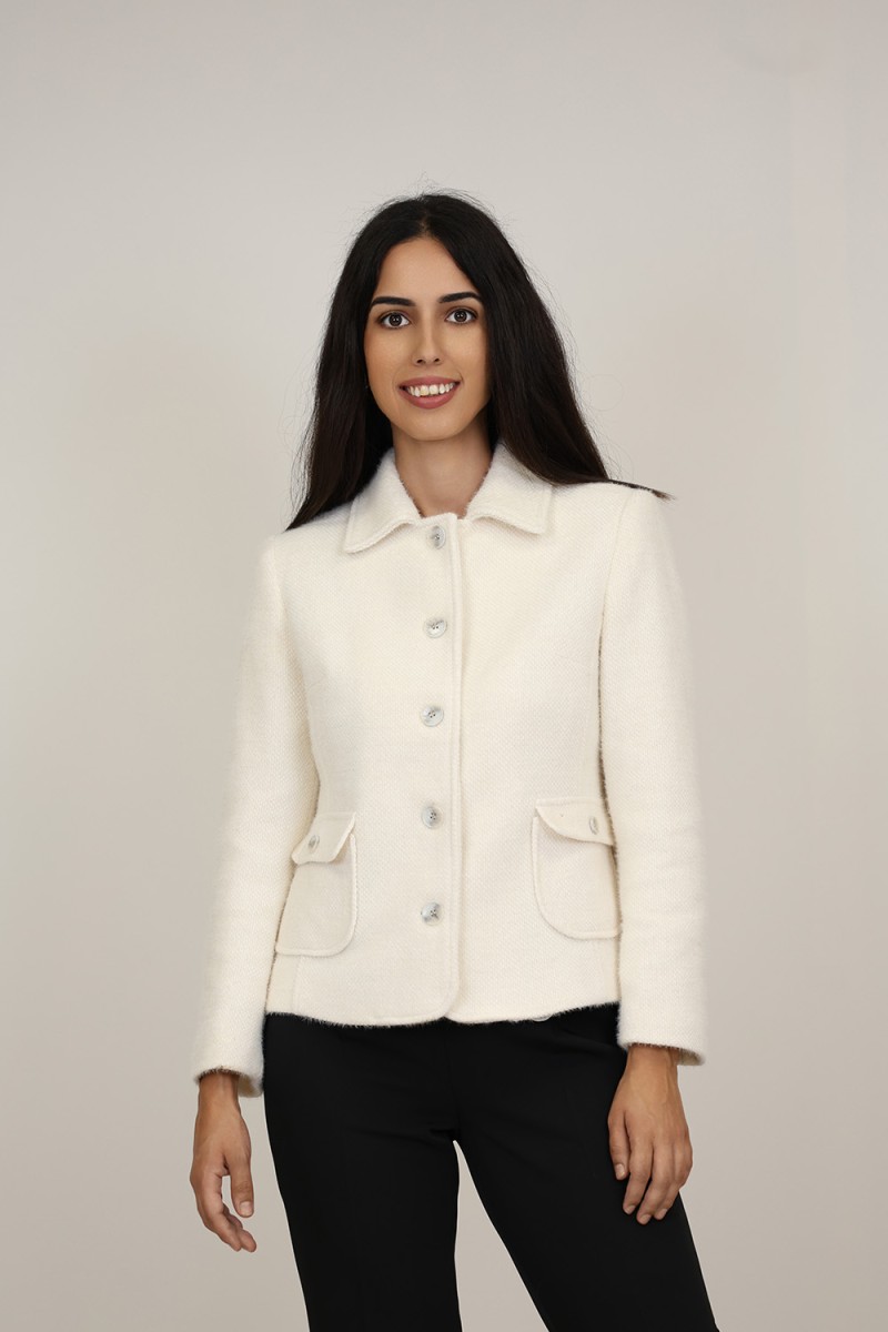 Straight-Cut Crepe Blazer| M47 Modas Benidorm Straight-Cut Crepe Blazer| M47 Modas Benidorm