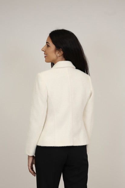 Straight-Cut Crepe Blazer| M47 Modas Benidorm