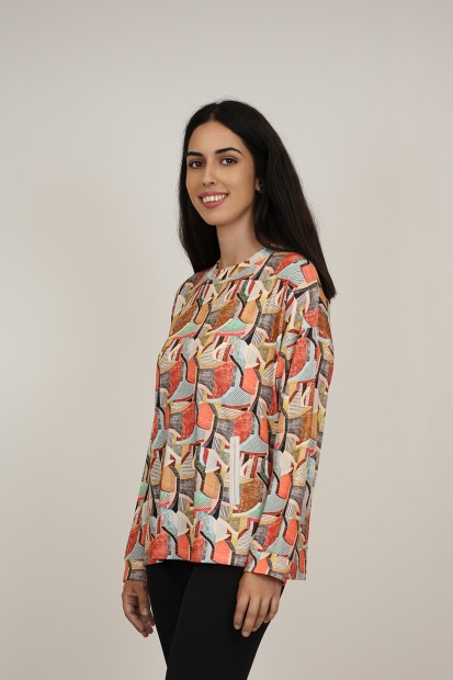 Organic Cotton Shirt Sequins Hearts| M47 Modas Benidorm