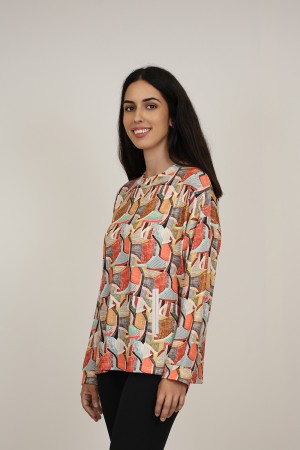 Organic Cotton Shirt Sequins Hearts| M47 Modas Benidorm