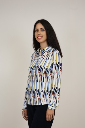 Camisa Estampada de Mujer|Camisa Viscosa ECO| M47 Modas Benidorm