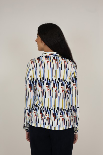 Viscose Shirt Lettering Print | M47 Modas Benidorm