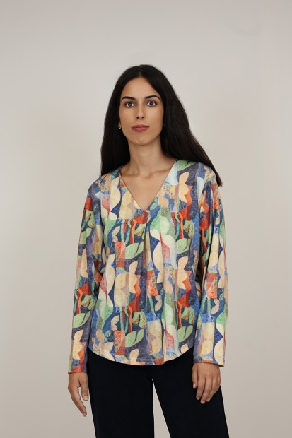 Organic Cotton Shirt Sequins Hearts| M47 Modas Benidorm