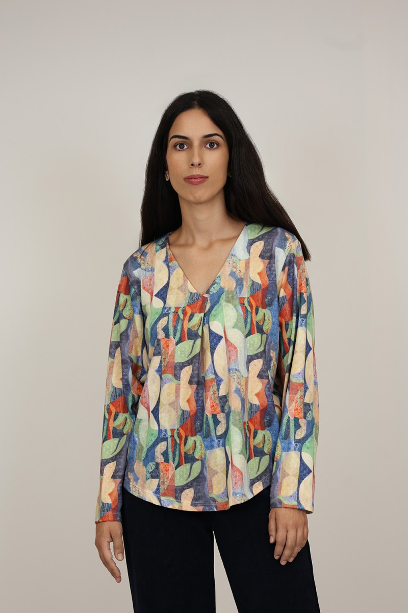 Organic Cotton Shirt Sequins Hearts| M47 Modas Benidorm