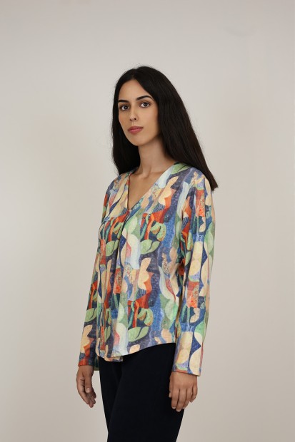 Organic Cotton Shirt Sequins Hearts| M47 Modas Benidorm