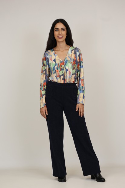 Pantalones de Mujer| Pantalon Tiro Alto| M47 Modas Benidorm