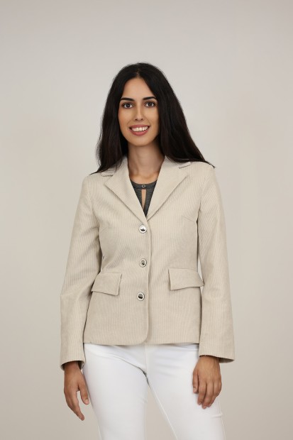 Straight-Cut Crepe Blazer| M47 Modas Benidorm