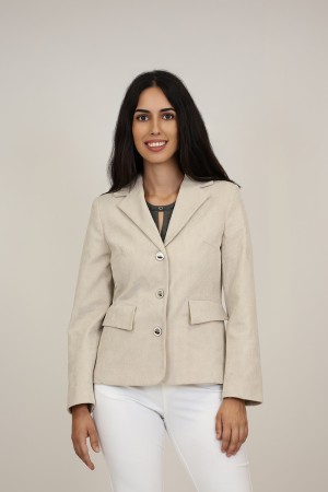 Straight-Cut Crepe Blazer| M47 Modas Benidorm