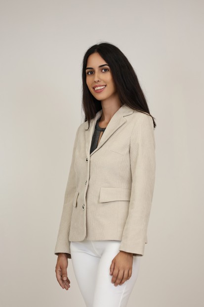 Straight-Cut Crepe Blazer| M47 Modas Benidorm