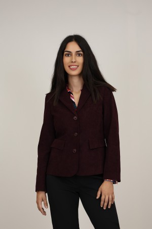 Straight-Cut Crepe Blazer| M47 Modas Benidorm