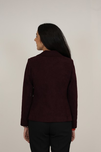 Straight-Cut Crepe Blazer| M47 Modas Benidorm