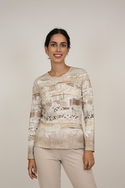 Organic Cotton Printed T-shirt| M47 Modas Benidorm