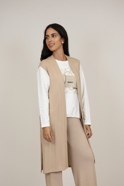 The New | Chaleco Largo Modal| M47 Modas Benidorm