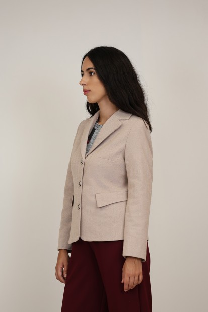 Straight-Cut Crepe Blazer| M47 Modas Benidorm