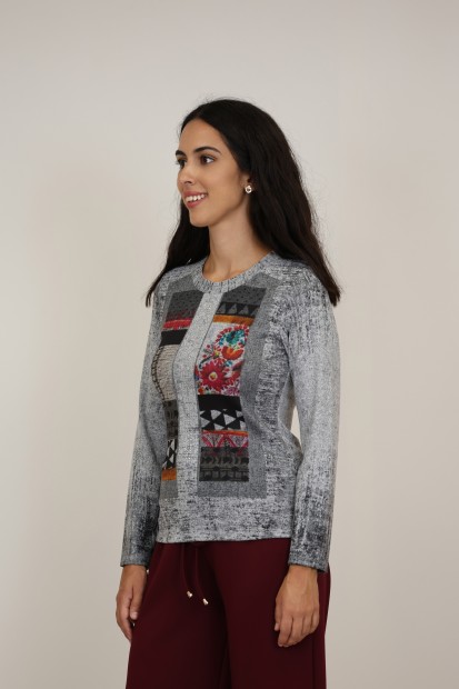 Organic Cotton Printed T-shirt| M47 Modas Benidorm