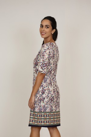 The New | Vestido Midi Estampado| M47 Modas Benidorm