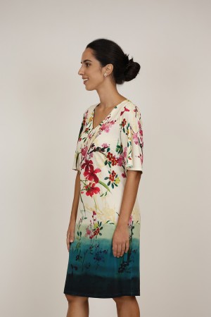 The New | Vestido Midi Estampado| M47 Modas Benidorm
