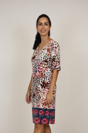 The New | Vestido Midi Estampado| M47 Modas Benidorm