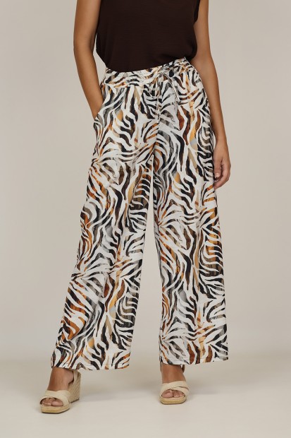 Pantalones de Mujer| Pantalon Palazzo Animal Print | M47 Modas Benidorm