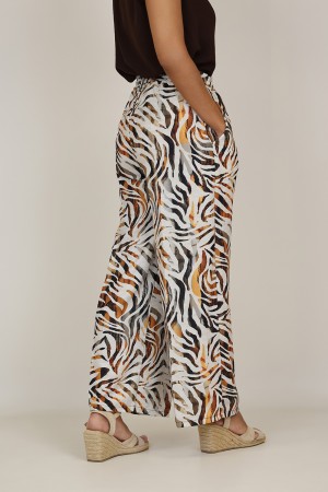 Pantalones de Mujer| Pantalon Palazzo Animal Print | M47 Modas Benidorm