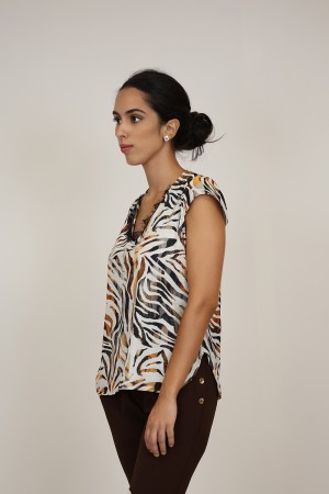 The New | Blusas y Tops | Blusa Estampada Flor| M47 Modas Benidorm