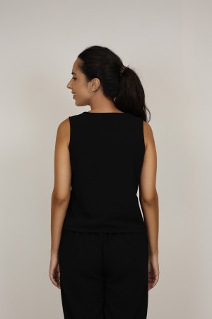 Blue Jeans Leatherette Details| M47 Modas Benidorm