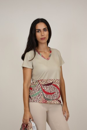 Twinset Jungle Print Knit Fabric| M47 Modas Benidorm
