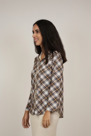 The New| Camisa Estampada de Mujer| M47 Modas Benidorm