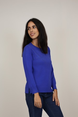 Ribbed sweater with Studs| M47 Modas Benidorm