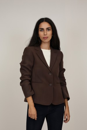 Straight-Cut Crepe Blazer| M47 Modas Benidorm