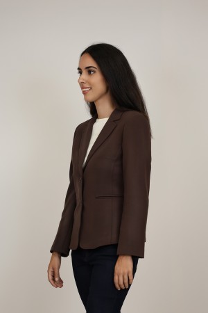Straight-Cut Crepe Blazer| M47 Modas Benidorm