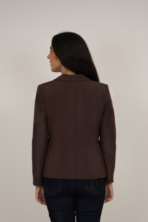Straight-Cut Crepe Blazer| M47 Modas Benidorm