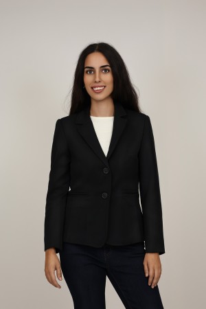 Straight-Cut Crepe Blazer| M47 Modas Benidorm
