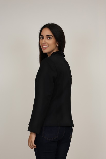 Straight-Cut Crepe Blazer| M47 Modas Benidorm