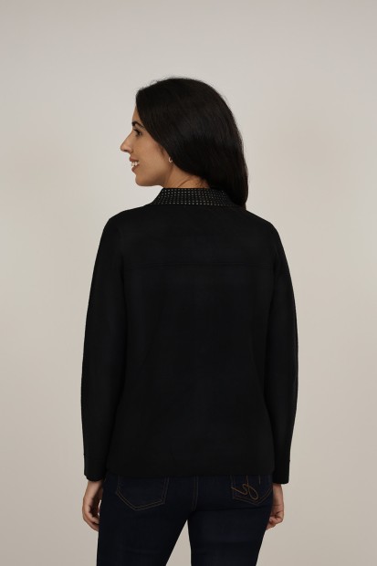 Vintage Intarsia Jacket wool-viscose| M47 Modas Benidorm