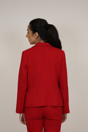 Straight-Cut Crepe Blazer| M47 Modas Benidorm