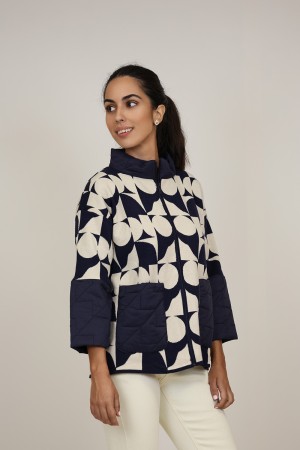 Organic Cotton Padded Zipped Jacket | M47 Modas Benidorm