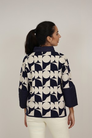 Organic Cotton Padded Zipped Jacket | M47 Modas Benidorm