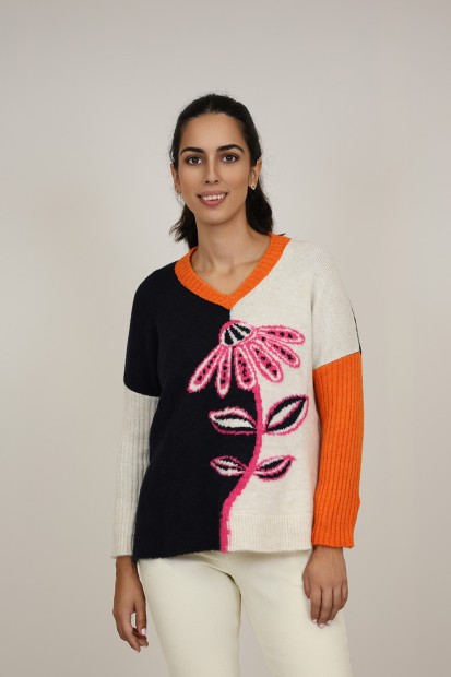 Multicolored Knit Jersey| M47 Modas Benidorm