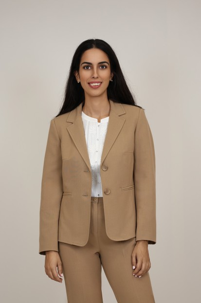 Straight-Cut Crepe Blazer| M47 Modas Benidorm