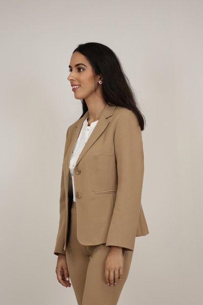 Straight-Cut Crepe Blazer| M47 Modas Benidorm