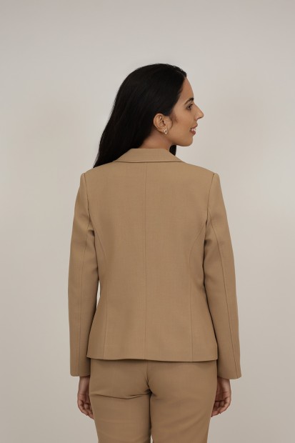 Straight-Cut Crepe Blazer| M47 Modas Benidorm