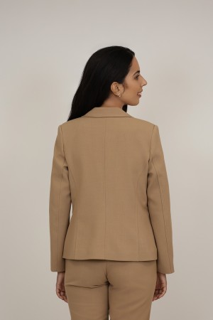 Straight-Cut Crepe Blazer| M47 Modas Benidorm