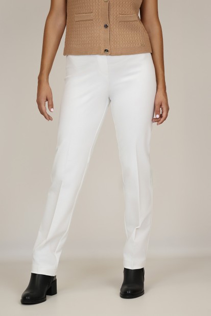 Skinny pants with knitted elastic waist