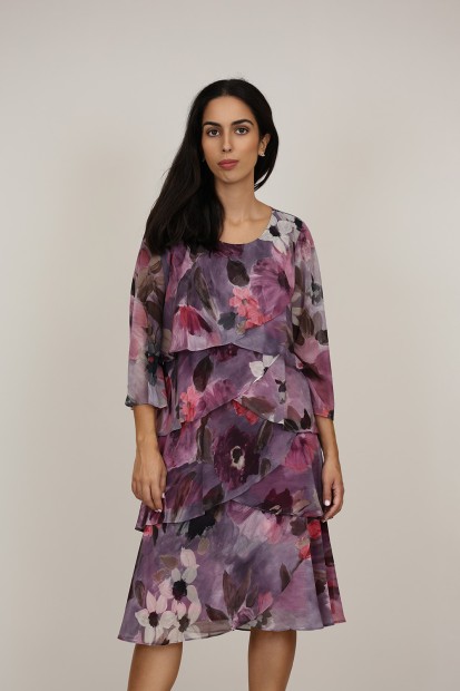 Long Midi Layers Dress | M47 Modas Benidorm