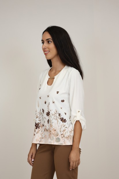 Blouse Paisley Print| M47 Modas Benidorm