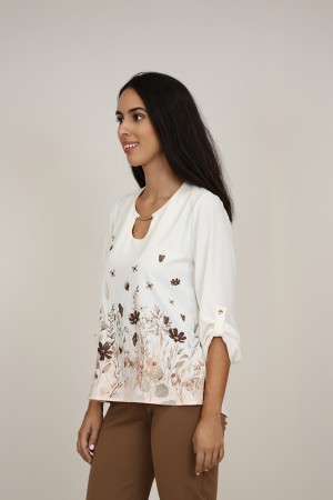 Blouse Paisley Print| M47 Modas Benidorm