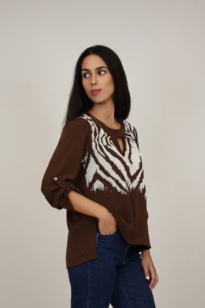 Blouse Paisley Print| M47 Modas Benidorm